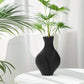 Elegant Black Plastic Vase for Modern Boho Decor